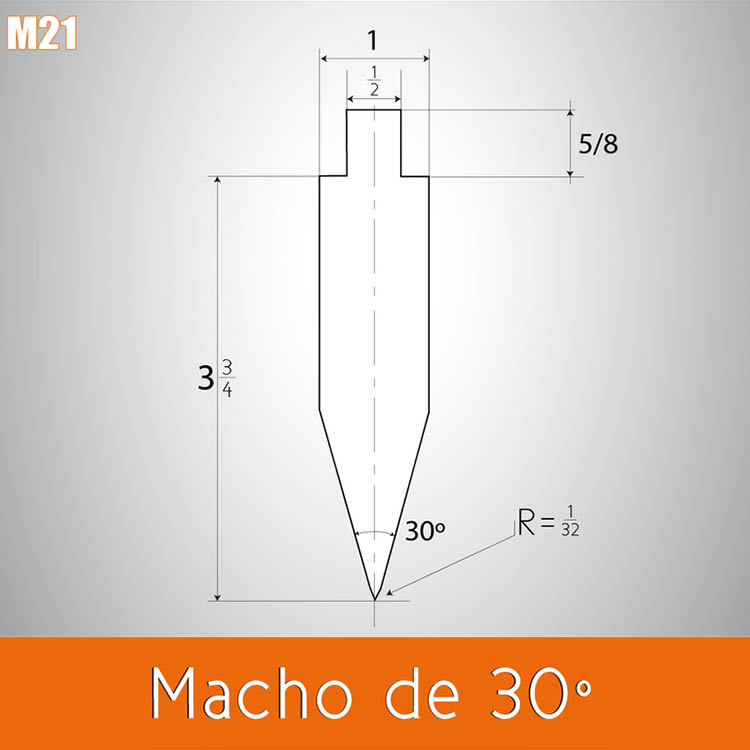 Dado macho 30