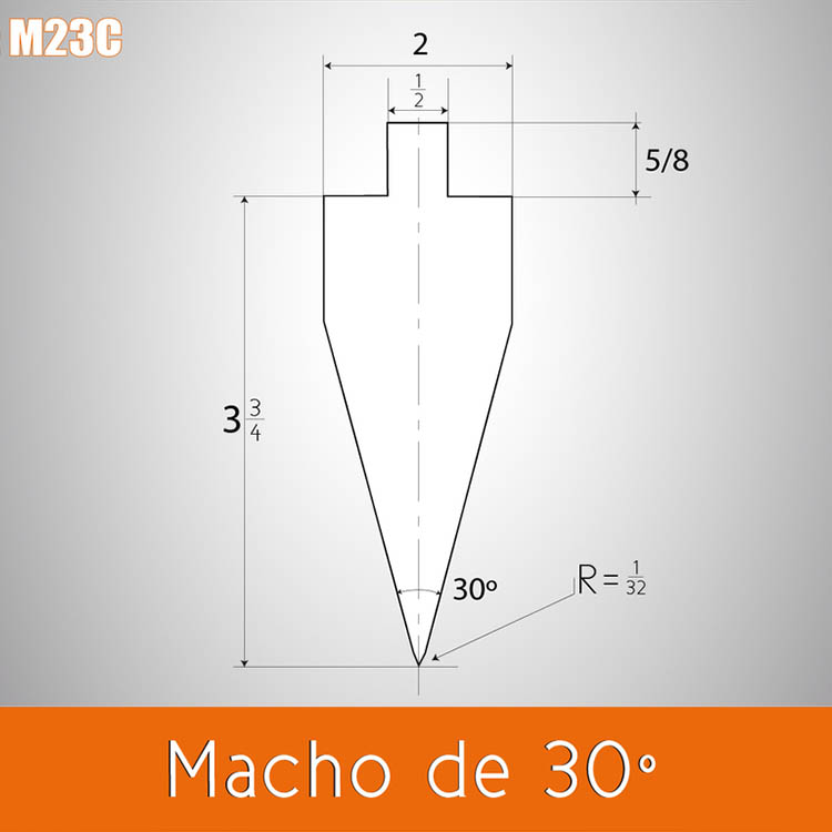 Dado macho 30