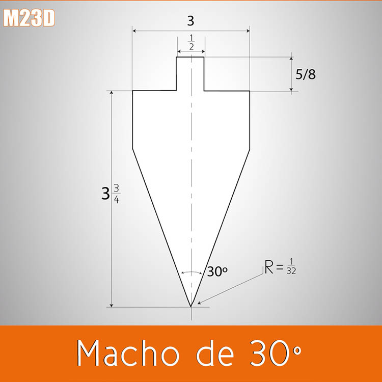 Dado macho 30