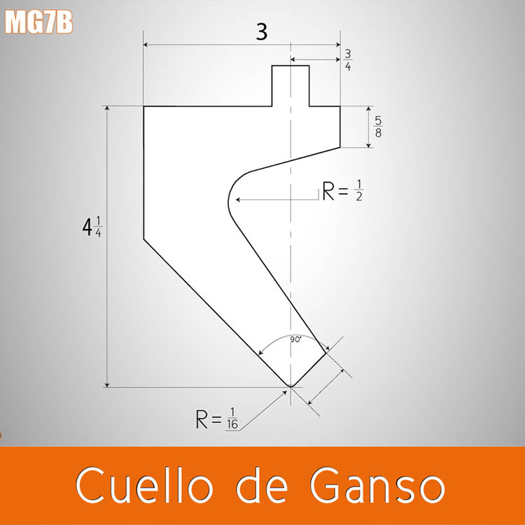 Dado cuello de ganso
