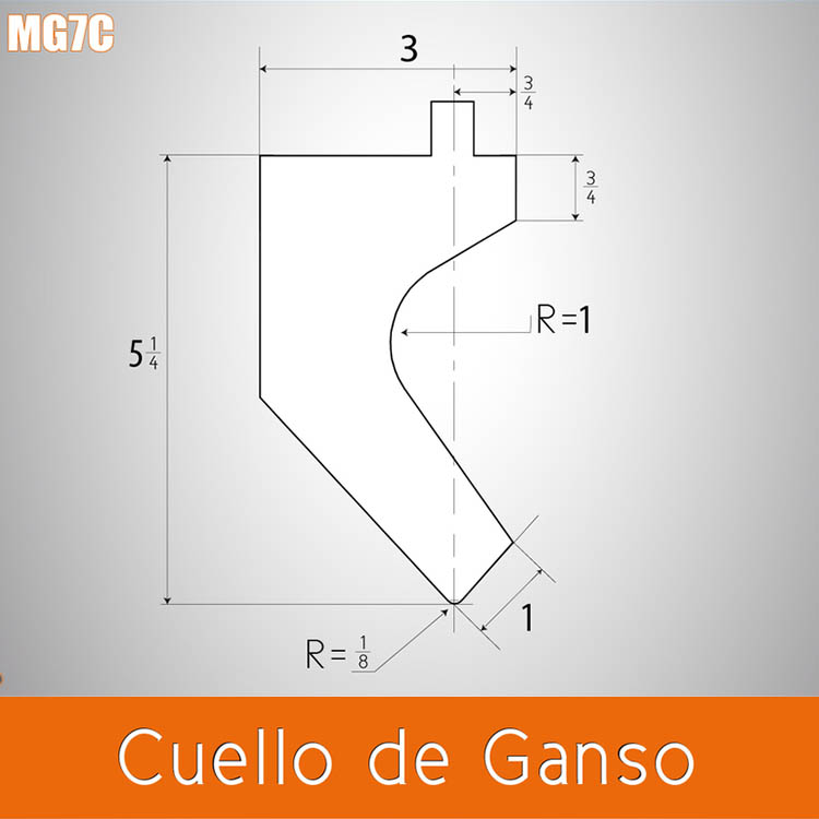 Dado cuello de ganso